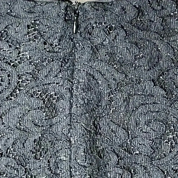 Playment X Khos Lace Overlay Embellished Black Blouse Size See Measurements - Picture 5 of 7